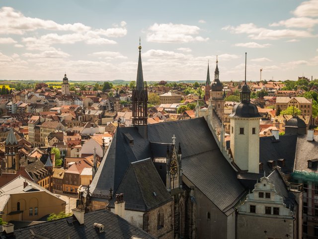 Altenburg - Blick über die Dächer