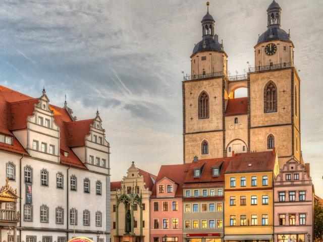 Welterbe.Marktplatz, Lutherstadt Wittenberg © WelterbeRegion Anhalt-Dessau-Wittenberg, Uwe Weigel, 2020 (2)